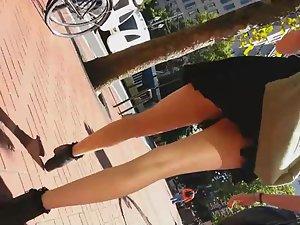 Creepshot of teenage cutie's upskirt Picture 5