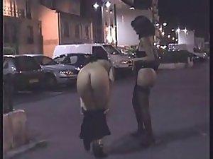 Kinky prostitutes walk down the street Picture 1