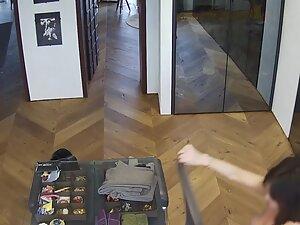 Spying on rich milf in her big wardrobe Picture 2