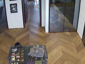 Spying on rich milf in her big wardrobe Picture 4