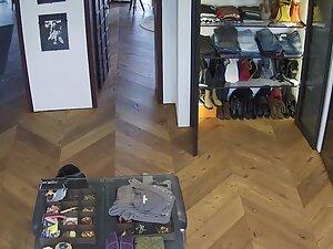 Spying on rich milf in her big wardrobe Picture 7