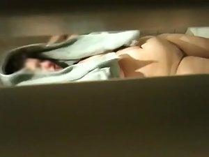 Chubby woman wiping after a shower Picture 2