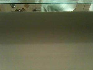 Chubby woman wiping after a shower Picture 5