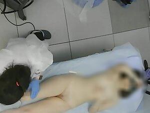 Petite girl spreads legs and open ass during hair removal Picture 4