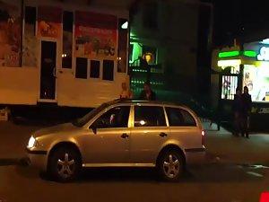 Prostitute in a thong found a client Picture 8