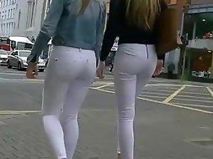 Hard choice between two girls in white Picture 1
