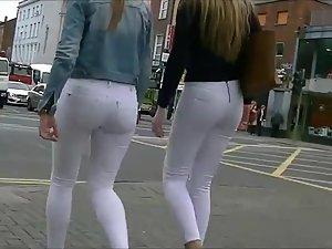 Hard choice between two girls in white Picture 4