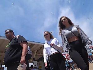 Purse strap between juicy big tits Picture 2