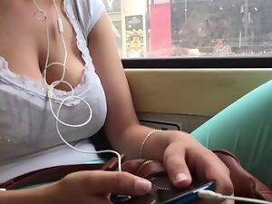 Watching big boobs during the entire trip Picture 7