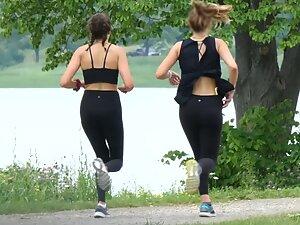 Sexy joggers spotted in the park