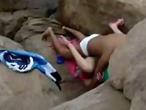 Voyeur catches them hiding and fucking Picture 1