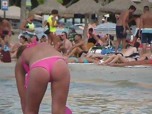 She accidentally showed ass tan line Picture 5