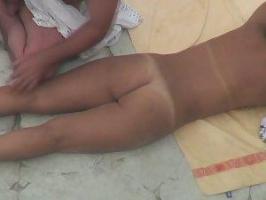 Fat guy got horny on the beach Picture 4