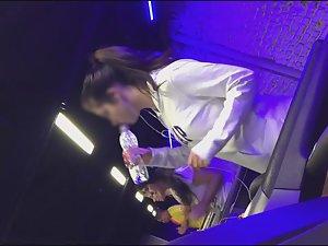 Petite cutie looking good while jogging in gym Picture 8