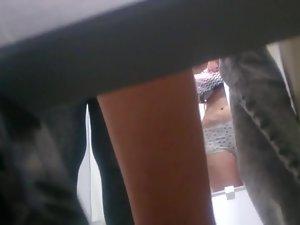 Teen girl in clothes shopping Picture 6