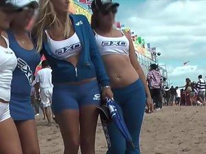 Sexy hostesses and their cameltoes Picture 7