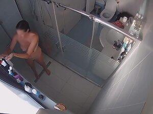 Amazing body of a curvy wife caught in shower Picture 1