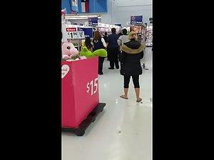 Security takes naked woman out of big store Picture 7