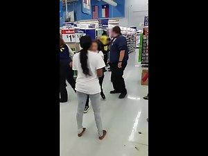 Security takes naked woman out of big store Picture 8