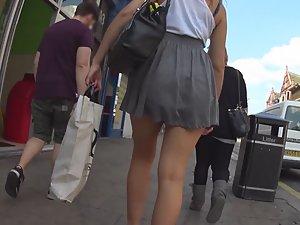 Short skirt just can't stay in place Picture 7
