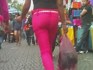Attention whore in tight pink pants Picture 1
