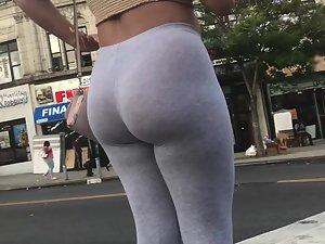 Thong and big butt wobbling through the street Picture 4