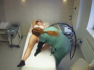 Spying on hair removal treatment of juicy blonde Picture 6