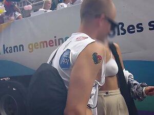 Perky tits are shaking when party girl dances Picture 2