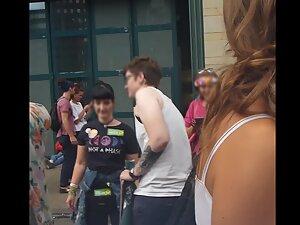 Perky tits are shaking when party girl dances Picture 4