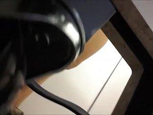 Tall girl tries a swimsuit Picture 4