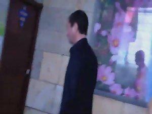 Lifting skirt to see the upskirt Picture 5