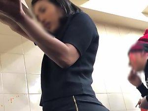 Exotic girl looks hot in all black outfit