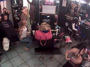 Strippers listening to the club manager Picture 5