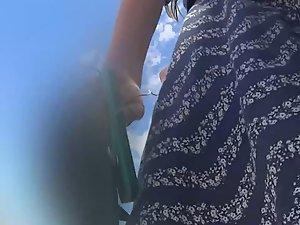 Zebra panties tucked in ass crack Picture 8