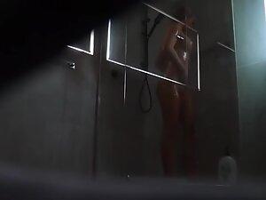 Spying on amazing blonde masturbating in shower Picture 4
