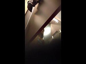 Peeping on chinese girl's small tits Picture 1