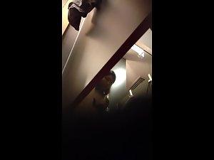 Peeping on chinese girl's small tits Picture 2