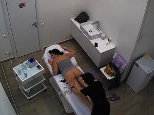 Spying on exotic girl getting rid of her pussy bush Picture 8