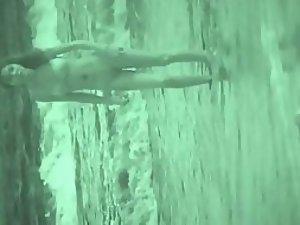 Peeping on her seductive body