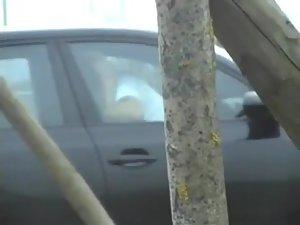 Voyeur walked in on sex in the car Picture 6