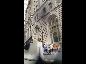 Upskirt shows whenever she doesn't pull the skirt down Picture 2