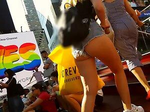 Most girls wear bikinis that cover more ass than these shorts Picture 7