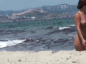 Voyeur can't get enough of hot nudist woman Picture 1