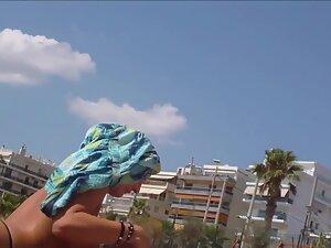 Waiting to see her fake pointy tits in topless Picture 5