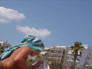 Waiting to see her fake pointy tits in topless Picture 7