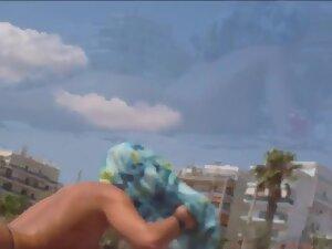 Waiting to see her fake pointy tits in topless Picture 8