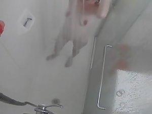 Hot girl spied dancing in the shower Picture 7