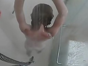 Hot girl spied dancing in the shower