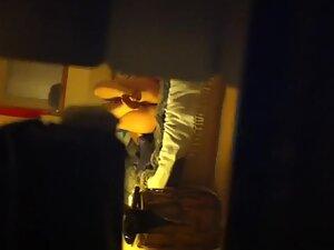 Peeping on naked neighbor stretching on her bed Picture 2