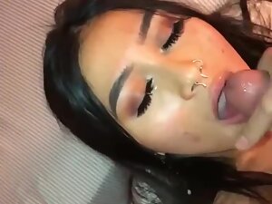 Exotic girl gives a thrilling blowjob